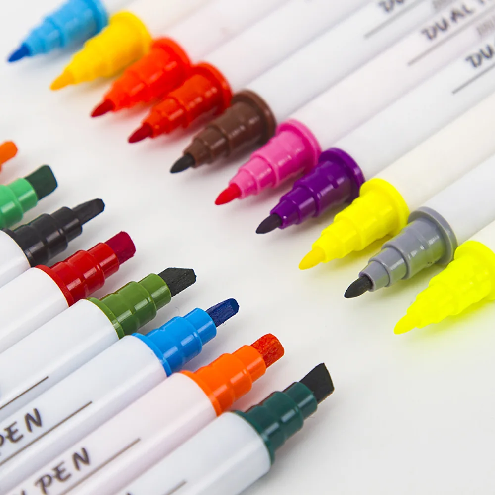 Двойной кончик эскиза производитель цветной двойной линии ручка писателя манга