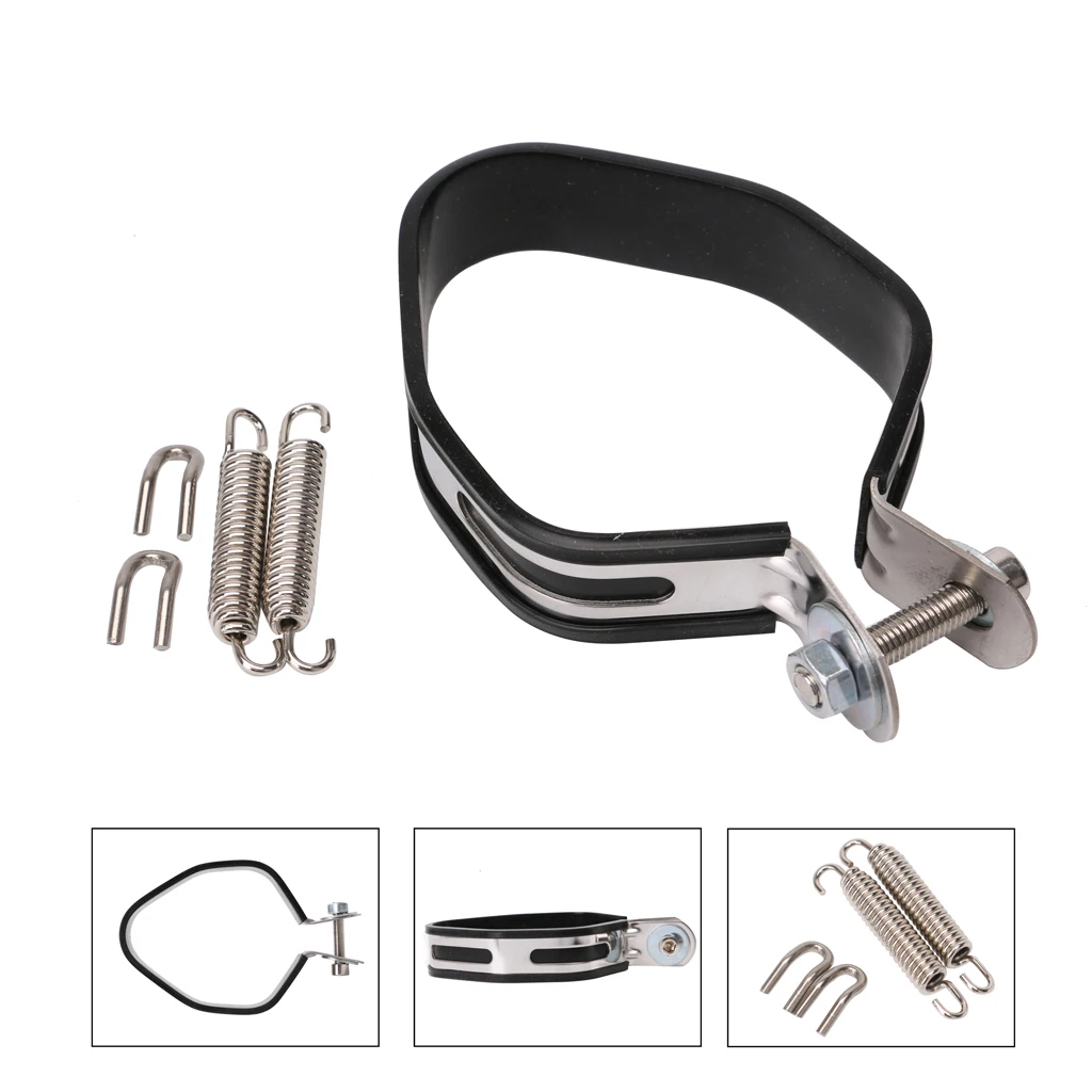 Magiидеально 1 комплект Новый мотоциклетный зажим для выхлопа хромированный