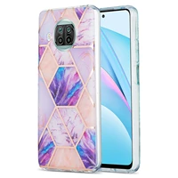 electroplated marble phone case for xiaomi mi 10t lite 5g x3 nfc 9a redmi note 9s luxury geometric shockproof soft imd cover