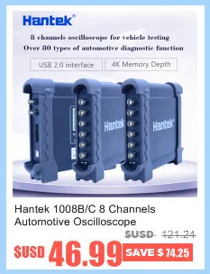 Hantek DSO5202P цифровой осциллограф 200 МГц 2 канала 1GSa/s " TFT ЖК-дисплей запись Длина 40 К USB AC110-220V рабочего стола osciloscope