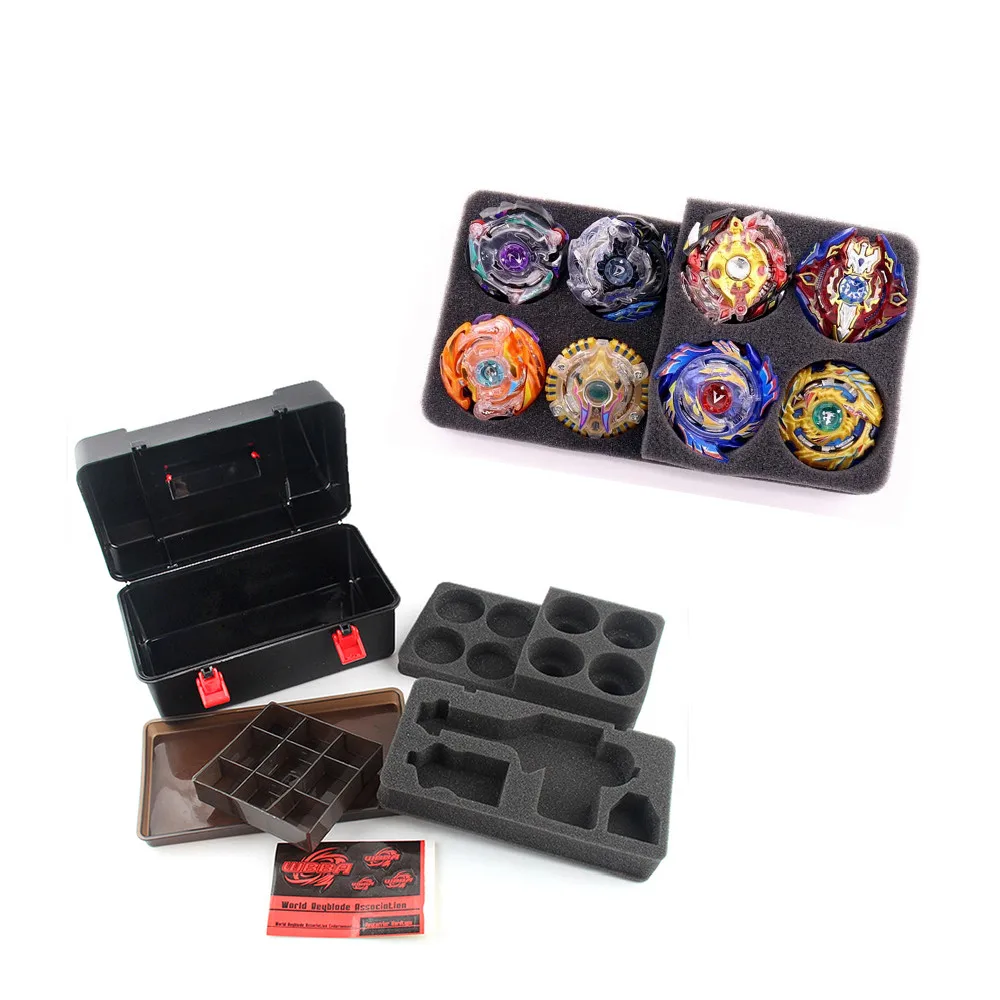 Baby Toys Kids Infant Toddler Portable Waterproof Box 8 in 1 Carrying Case For Beyblade Burst Spinning Top Gifts | Игрушки и хобби