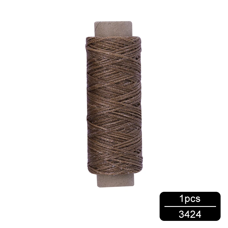 NO.3424 MIUSIE 1 шт. 50 м 150D 1 мм кожаный вощеный шнур для DIY инструмент для рукоделия ручная строчка плоская Вощеная швейная линия - Цвет: NO.3424