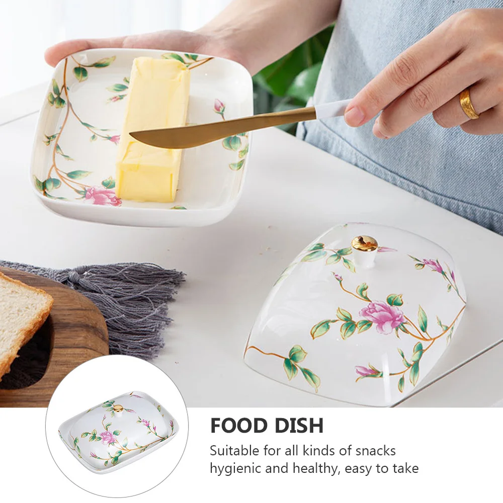 

1 pc Ceramic Plate Butter Plate Ceramic Butter Plate Food Serving Dish
