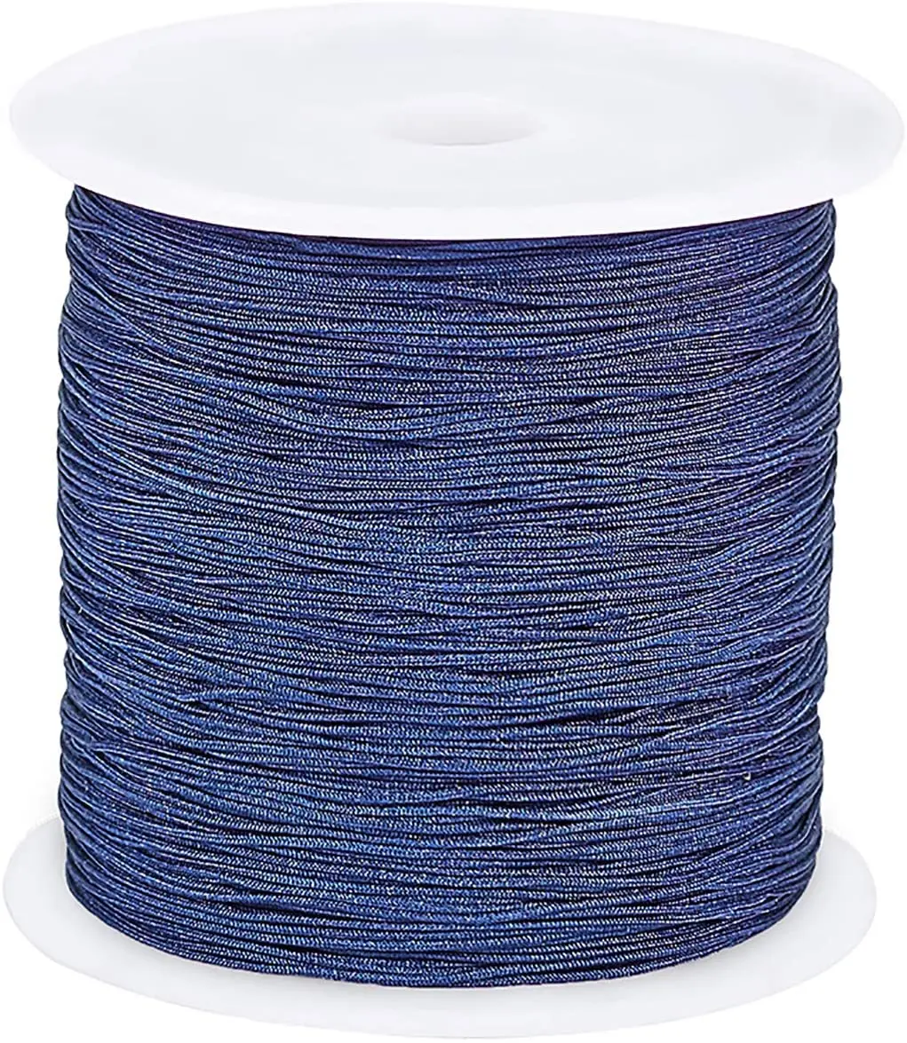 

1 рулон, 150 ярдов, 0,5 мм, нейлоновый шнур для фотографий, бисероплетение, искусственное шитье-цвет прусский синий