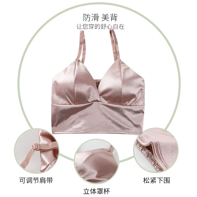 Женские топы топик на бретельках без подкладки нижнее белье бюстгальтер образцу