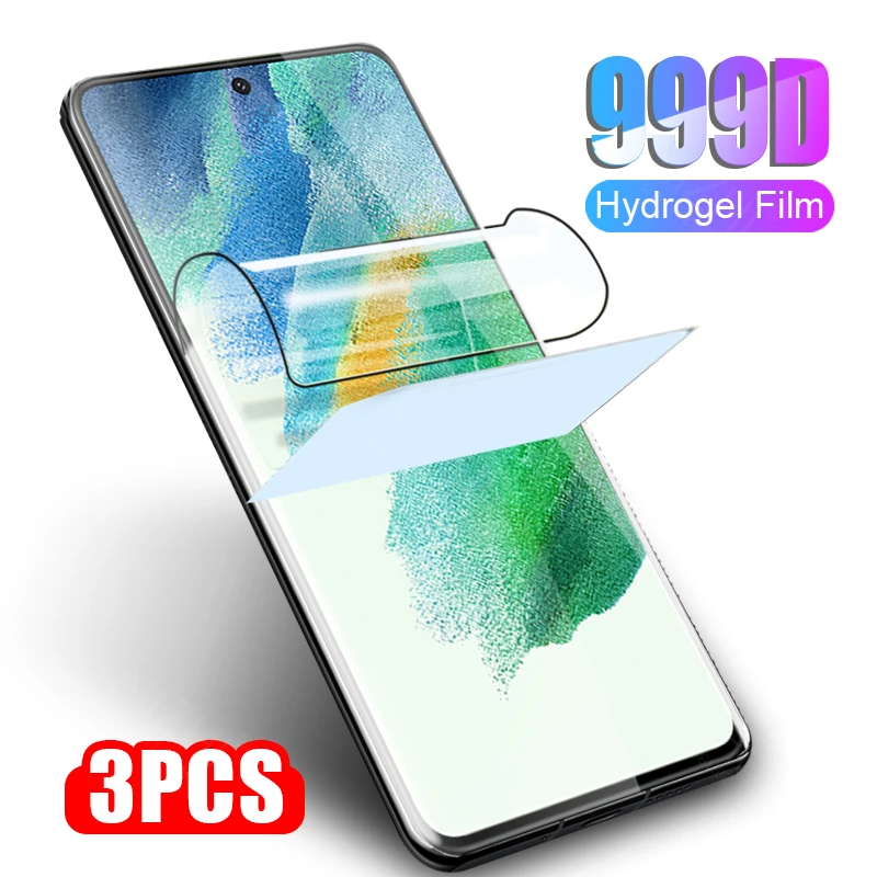 

Мягкая Гидрогелевая защитная пленка 999D для samsung galaxy S21 FE 5G glass 21 S 21 S21 FE S21FE, защитные пленки для экрана, не стекло, 3 шт.