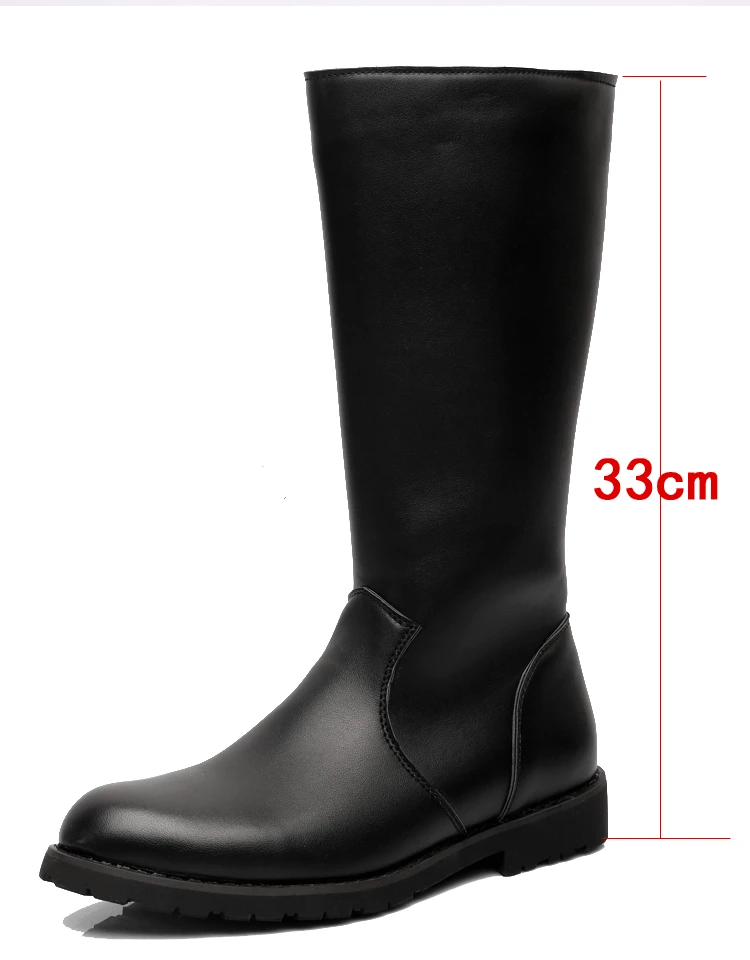 

Fashion Popular Motocycle Boots Men Autumn Winter Combat Boots High Quality Balck Soft Leather Military Boots Zapatos De Hombre