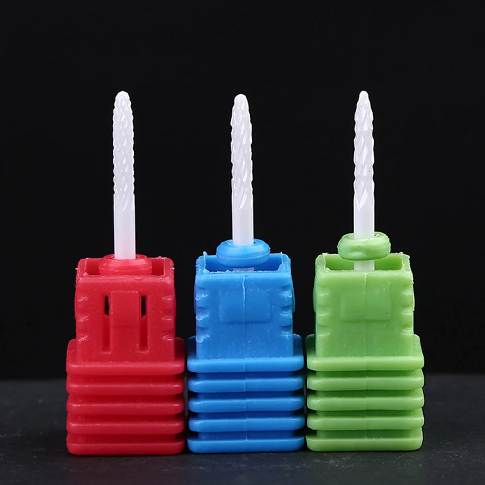 

1pcs Ceramic Nail Drill Bit Rocket-Shape Grinding Stone Head For Electric Manicure Machine Accessories Nail Art Files Tools TH11