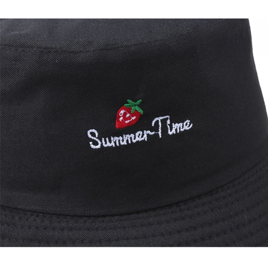 Панама с вышивкой для мужчин и женщин однотонная хлопковая шляпа от солнца