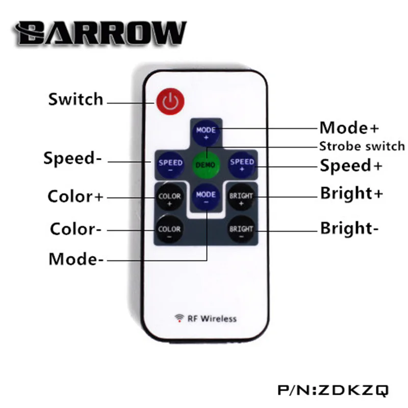 Курган SDKZQ/ZDKZQ LRC 1,0 12v 4pin RGB Управление освещением ручного типа/пульт дистанционного управления