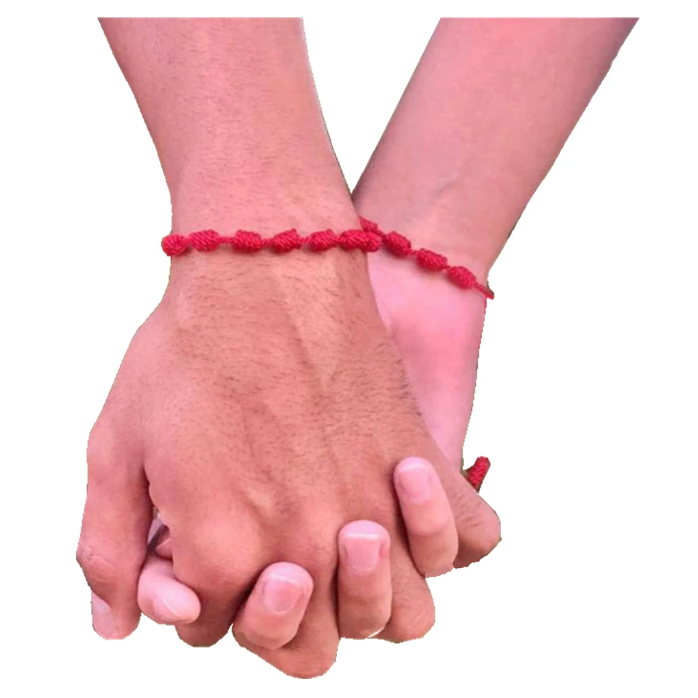 

Handmade 7 Knots Red Thread Bracelets For Women Men Girls Couple Wrist Jewelry Accessories Friendship Bracelets Gifts Wholesale