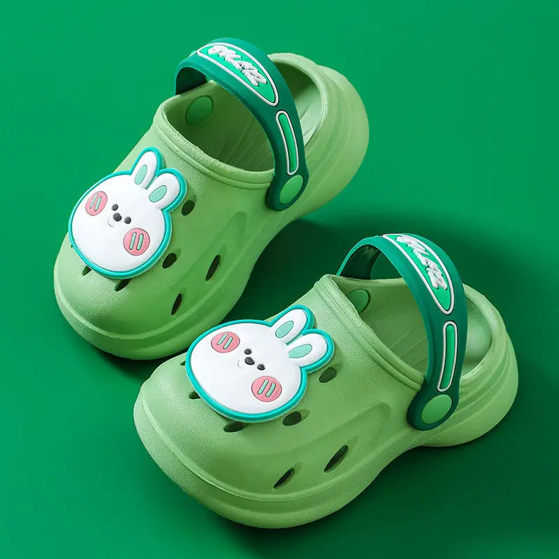 

New Cartoon Cute Children's Summer Hole Shoes Baby Slippers Beach Shoes Kids Slippers Clogs Soft Sole Slippers Baby Girl Clogs