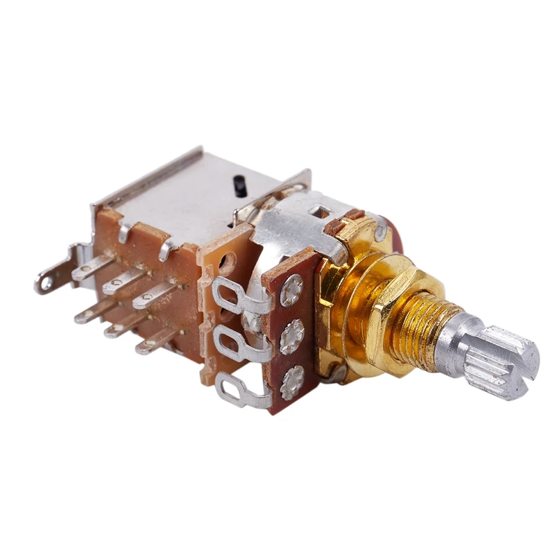 Гитарные горшки 500K короткий разделенный вал аудио конический потенциометр |