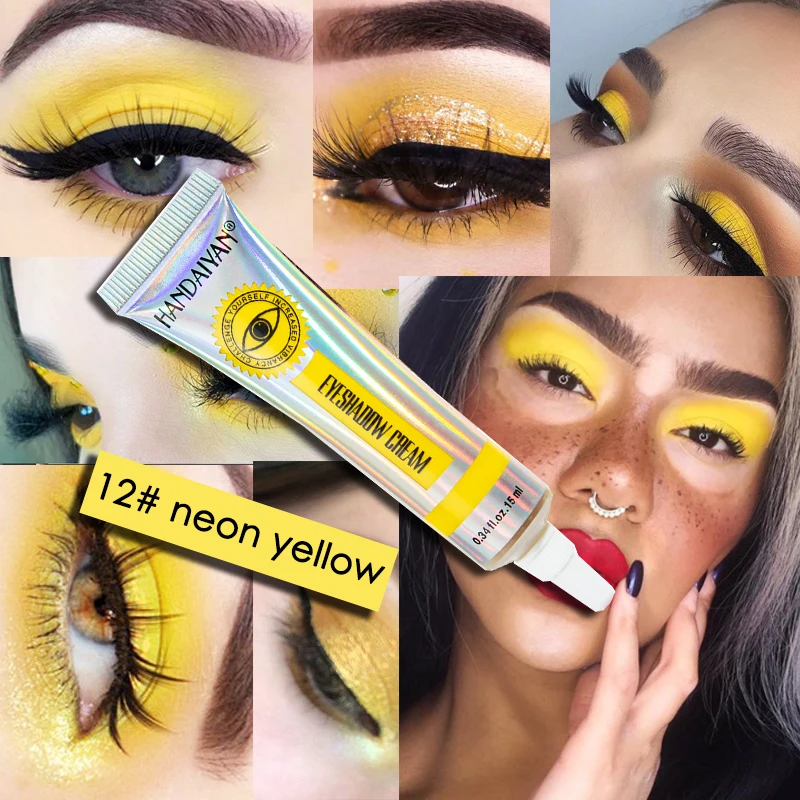 Основа для теней век 12 цветов белые желтые темные тени крем консилер легкая в