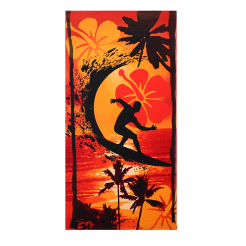 3D пальмовое дерево для серфинга мужчин и женщин Пляжное банное полотенце из
