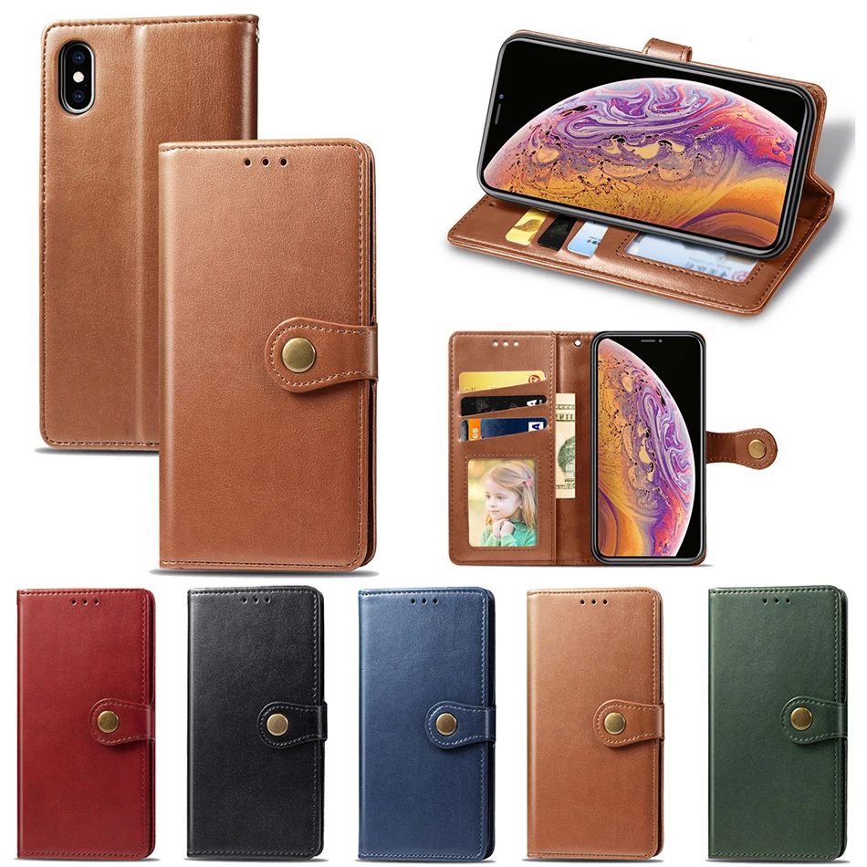Чехол кошелек в стиле ретро для iPhone XS Max чехол подставка 11 Pro XI R Xr X 10 7 Plus 8 6 6s чехлы