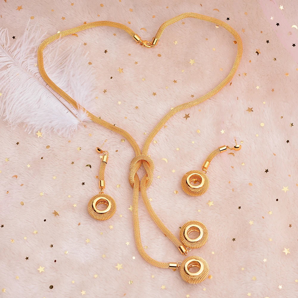 WANDO золотые бусины эфиопские Женские Ювелирные наборы африканские свадебные