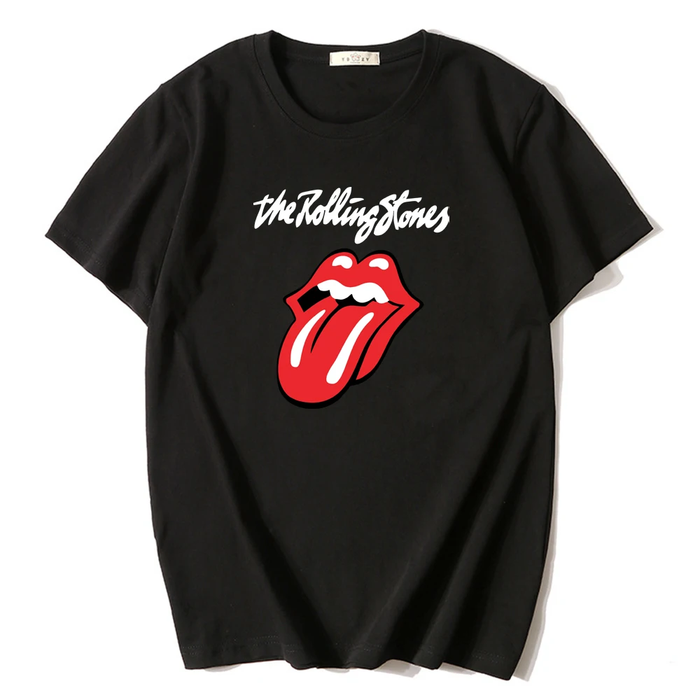The Rolling Stones Women Men T-shirt Unisex Daily Short Sleeve Summer Graphic O-Neck Tees Tops Camisetas De Mujer Harajuku | Женская