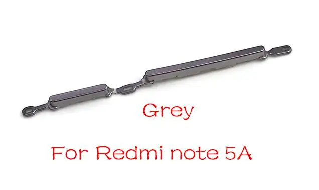 Note 5A dark grey Новая Боковая кнопка питания Кнопка громкости клавиша для Xiaomi Redmi 5 Plus Note 5 5A запасные части - Цвет: Note 5A dark grey