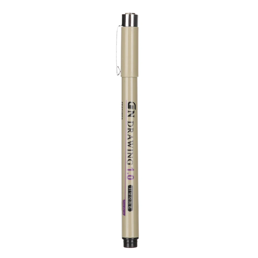 1 Pigment Liner чернила маркер для белой доски 0,05 0,1 0,2 0,3 0,4 0,5 0,8 1,0 различных наконечников ручка черная тонкая ручная роспись эскизов ручки с кисточками - Цвет: 1