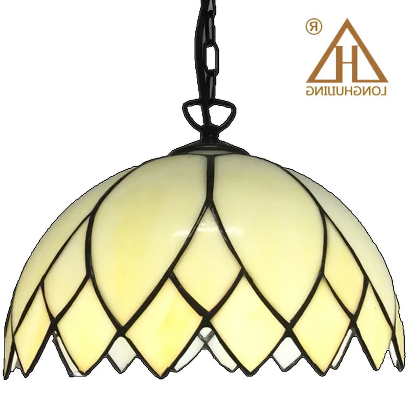 

Stained Glass Suspended Luminaire Tiffany Baroque Pendant Lights For Home Parlor Dining Room Chain Pendant Lamps E27 90-260v