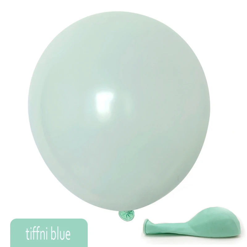 tiffni blue 30pcs 30 шт. 10 дюймов Macaroon шары из латекса круглой формы Свадьба День рождения комнаты backgroud настенные украшения принадлежности для надувных шаров - Цвет: tiffni blue 30pcs