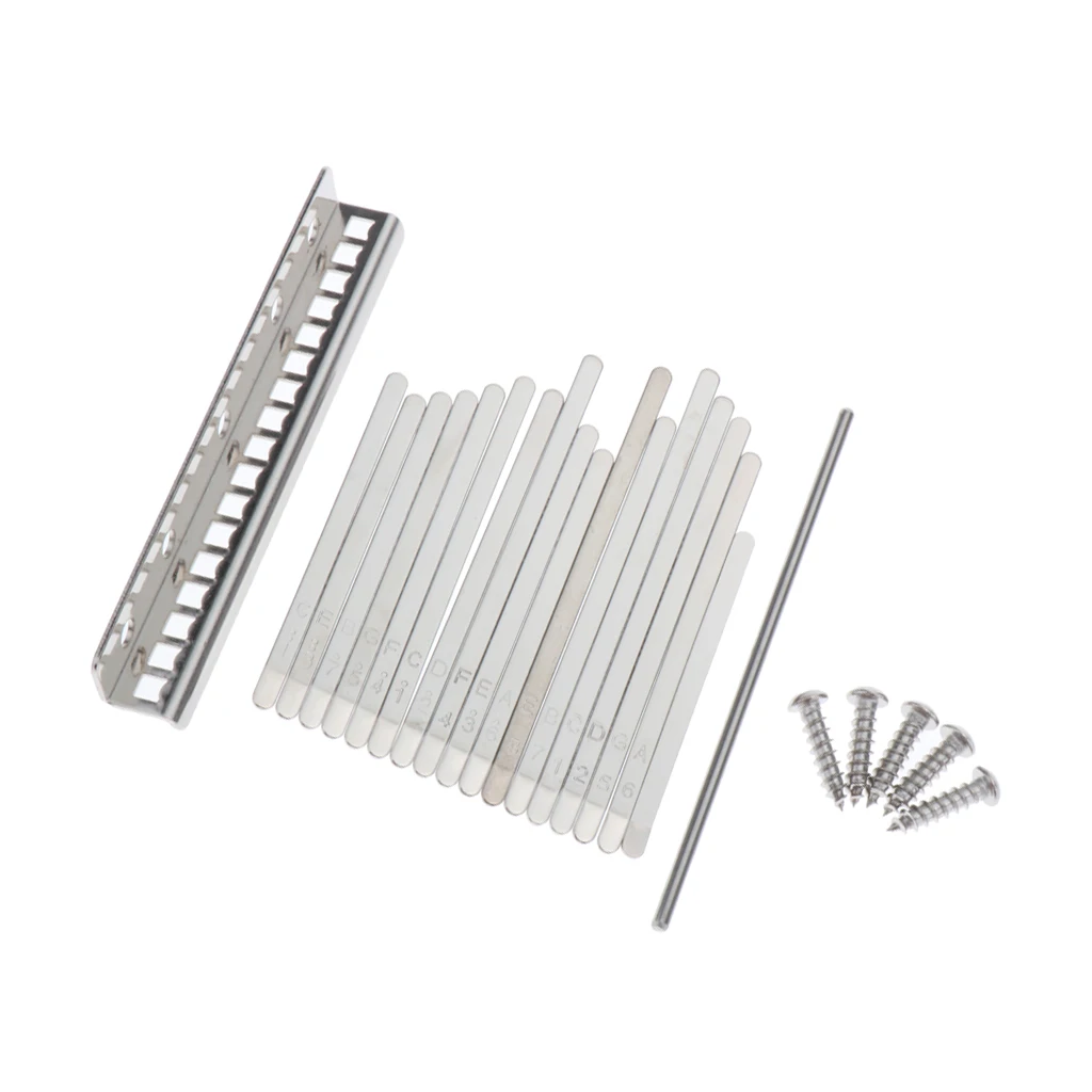 Калимба 17 кнопочных нот Сделай Сам большой палец фортепиано стальные ключи мост