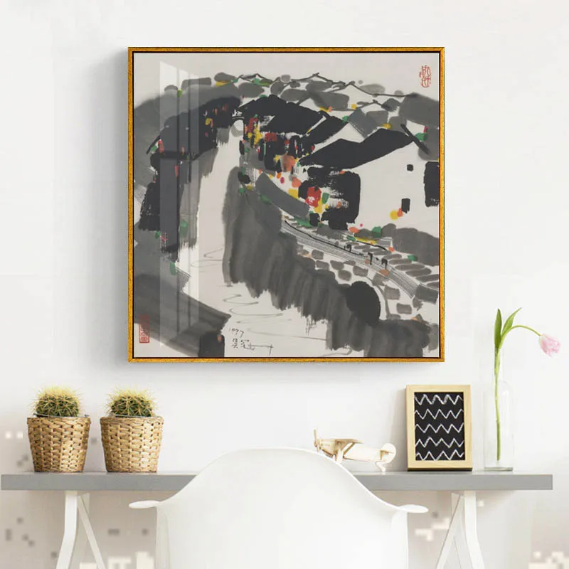 Wu Guanzhong Landscape Painting Chinese Style Canvas Printings HD Print Home Decor Living Room Wall Art Paintings Unframed