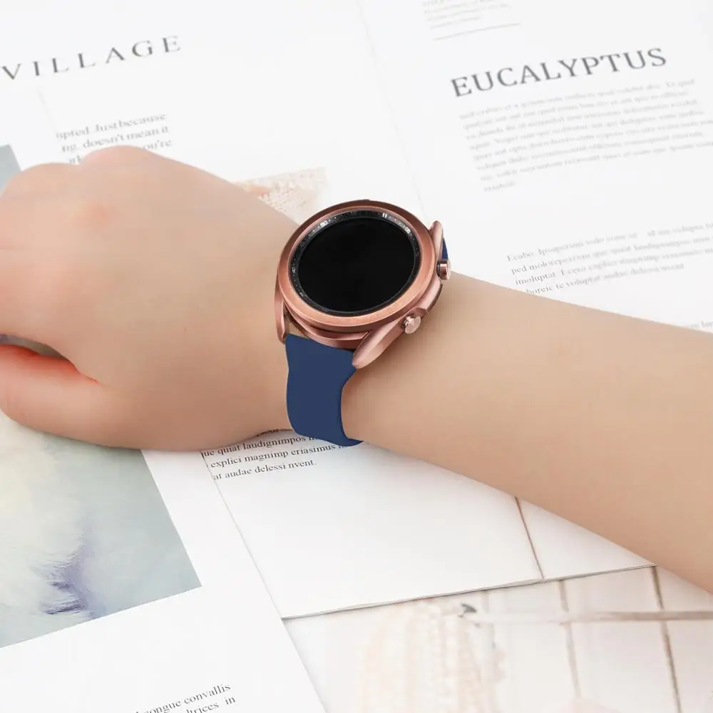 

silicone watchband for Samsung Galaxy Watch 3 45mm Wrist strap Large Small bracelet band for Samsung galaxy watch 3 41mm Correa
