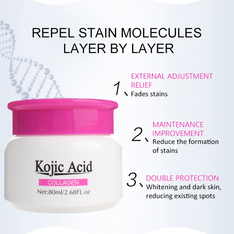 Kojic Acid отбеливающий крем с коллагеном для подмышек ног отбеливание коленей