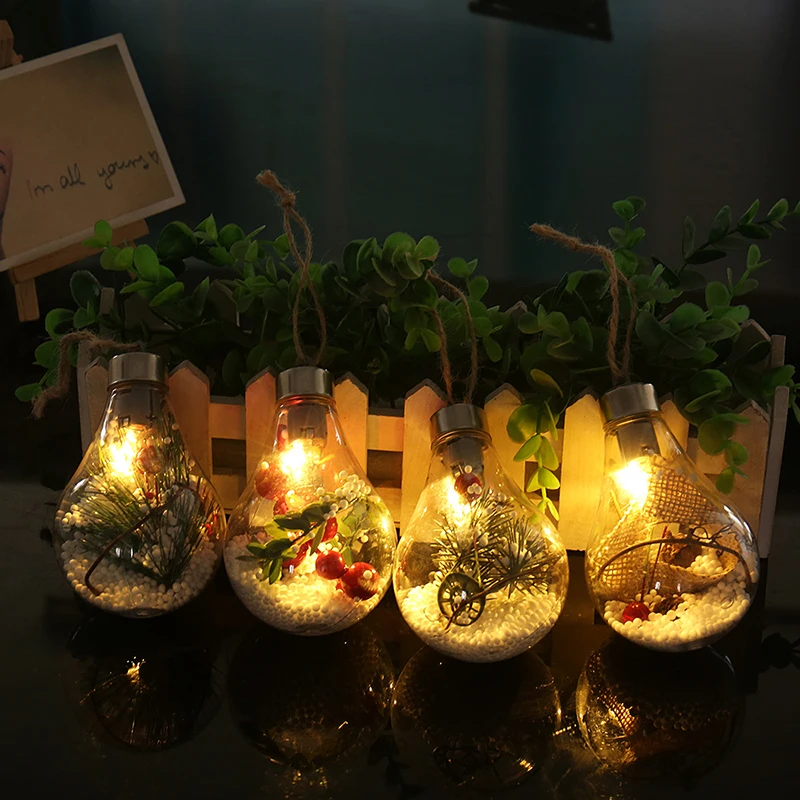 Утолщённой меховой опушкой luces светодиодный decoracion Рождество освещение украшения