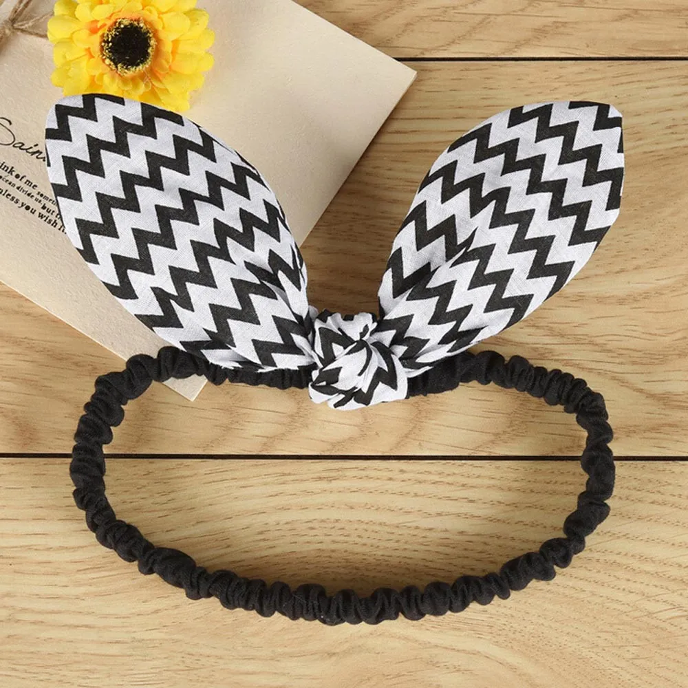 Cute Rabbit Ear Striped Hair Accessories Elastic Band Rope For Baby Girls Rubber Tie Scrunchies @A | Детская одежда и обувь