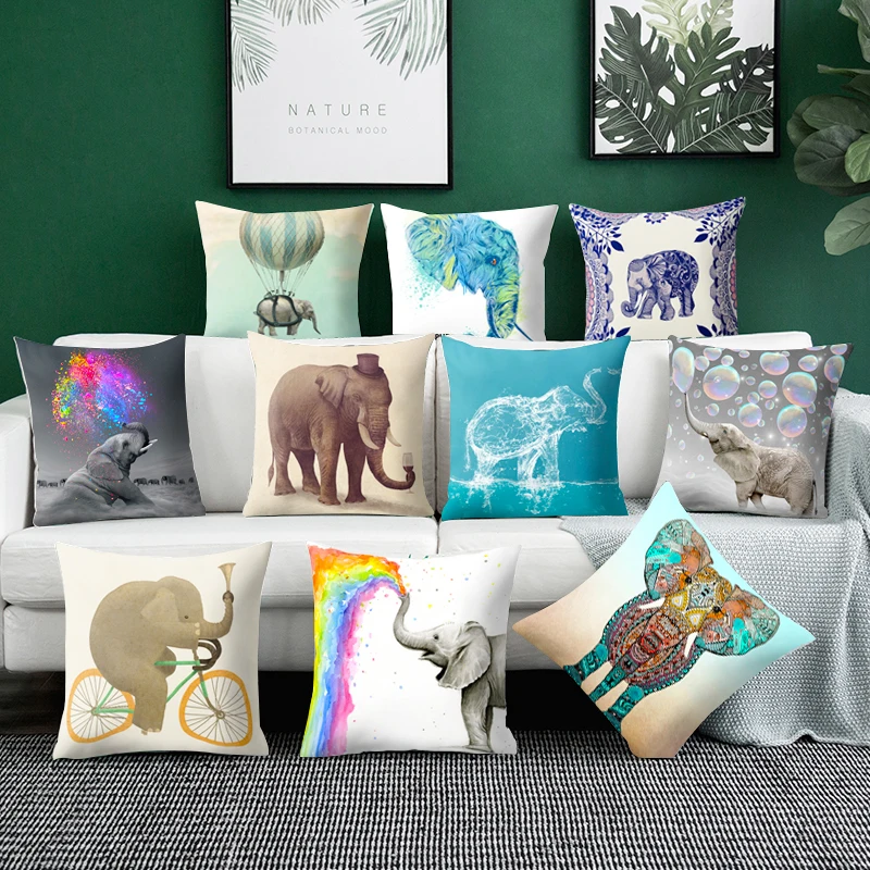 3D слон чехол для подушки с принтом наволочка рисунком Мандала многоцветный Pillowsilp