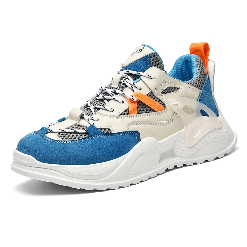 

Мужские кроссовки с высоким берцем, черные дышащие кроссовки на массивной подошве, повседневная обувь для взрослых, осень 2021