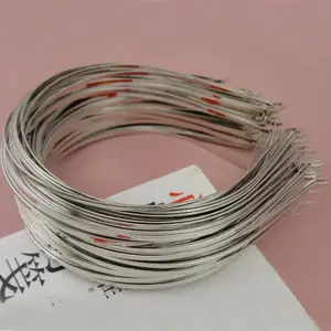 50 шт. обычные толстые 3 мм, 4 мм, 5 мм металлические головные повязки для волос, базовые головные повязки, обручи для волос, Оптовая продажа