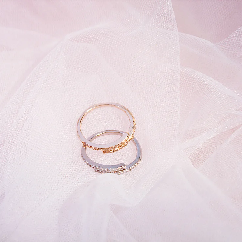 

Ins Simple Design Index Finger Ring Female Korean Personality 100-set Delicate Zircon Opening Adjustable Ring J201 aristocats