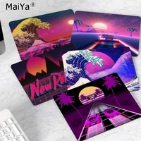 maiya vintage cool neon retrowave synthwave digital art beautiful anime mouse mat top selling wholesale gaming pad mouse