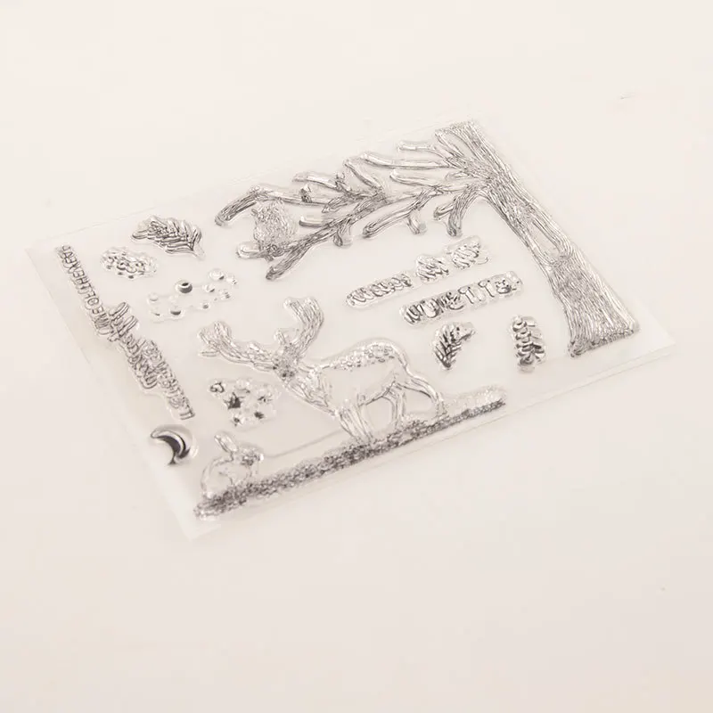 Рождественская тема прозрачный силиконовый штамп для скрапбукинга альбом