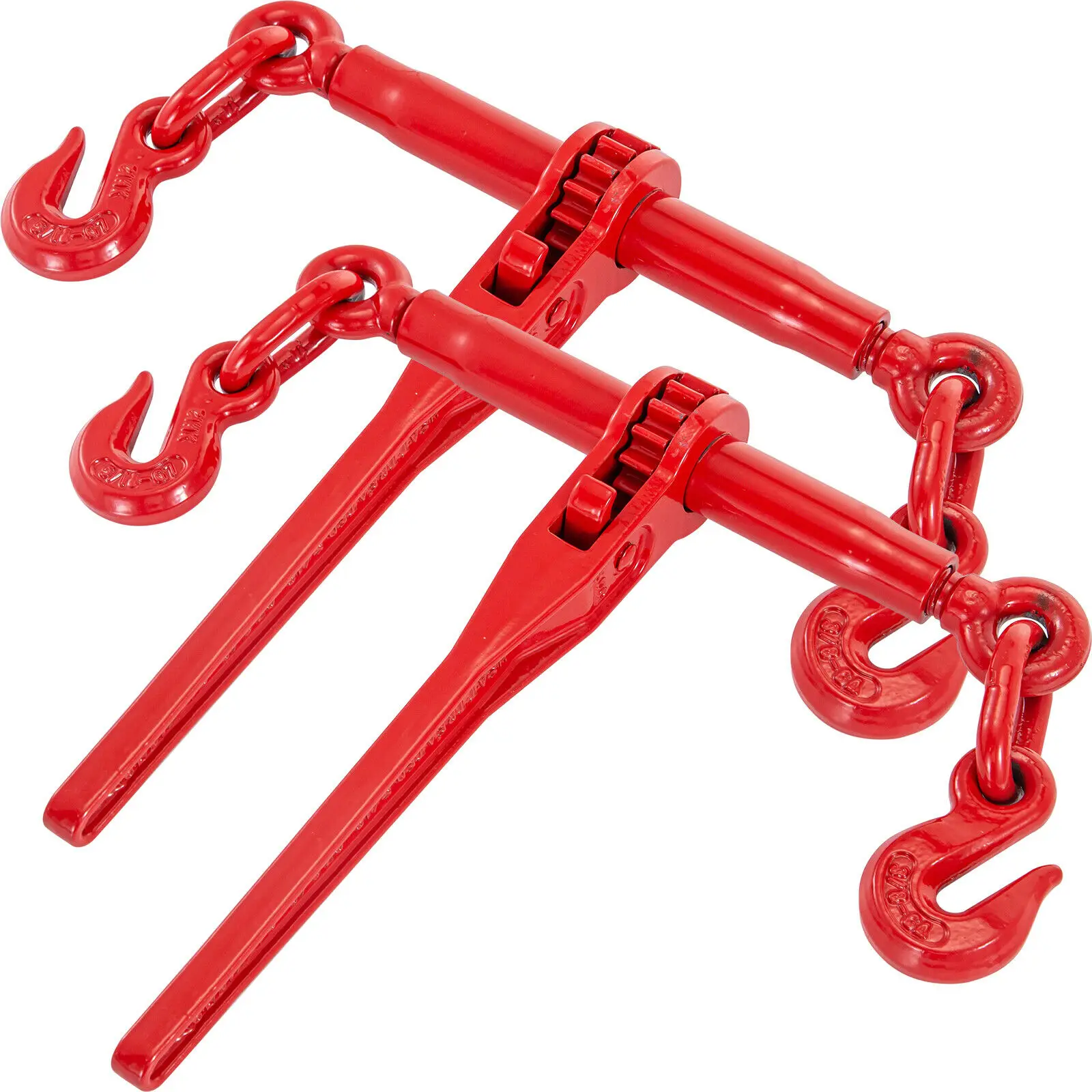 

VEVOR Chain Binder Kit Ratchet Load Binder 5/16-3/8 Inch with Chain 6600 LBS Capacity Adjustable Length for Tie Down Hauling Tow