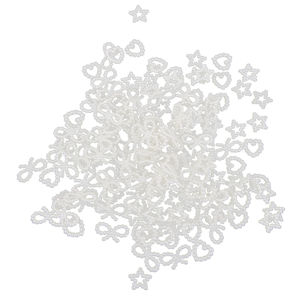 Упаковка из 150 различных искусственных жемчужин кабошон украшения свадебные