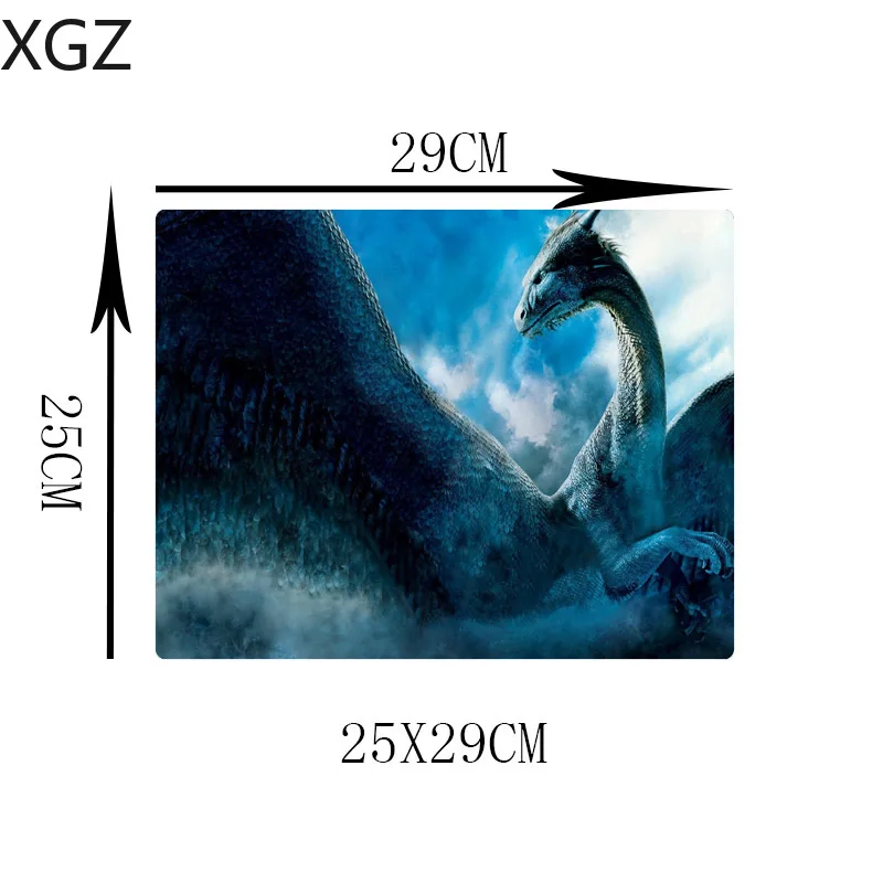 Большой игровой коврик для мыши XGZ Fantasy Dinosaur с идеальной блокировкой компьютерный