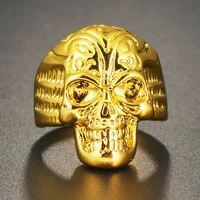 2021 vintage exaggerated skull ring mens gothic rock punk fashion metal accessories party rings jewelry gift dropshipping