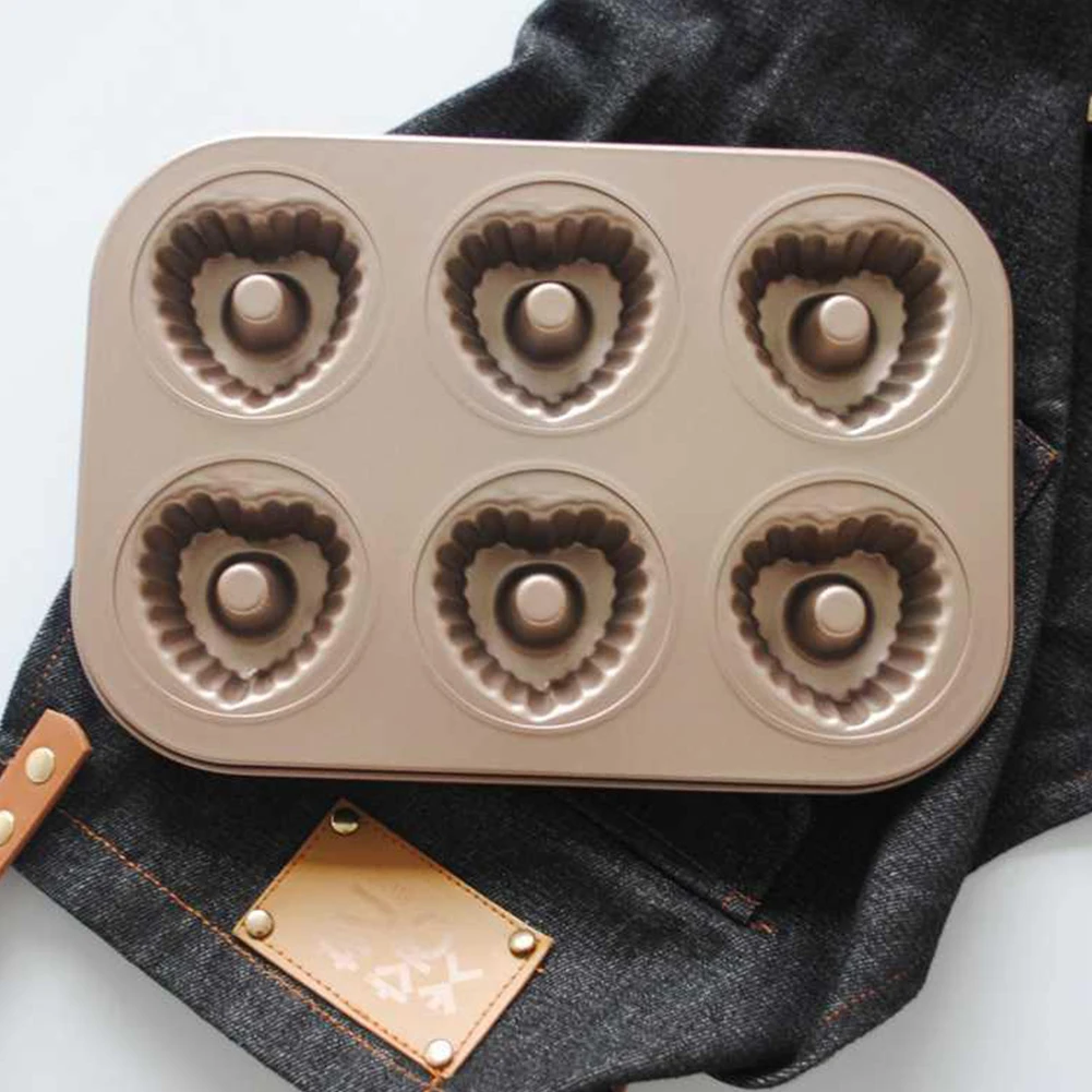 6 отверстий пончик форма печенье антипригарная для пончиков печь выпечки лоток