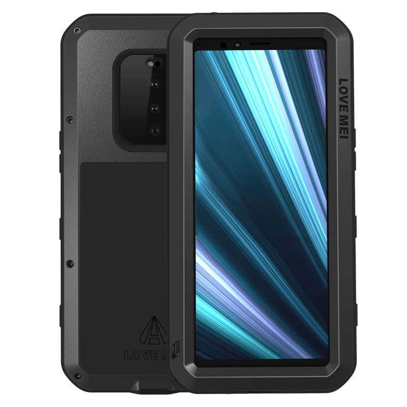 

Luxury Aluminum Metal Waterproof Shockproof Armor Case For Sony Xperia 1 10 II Plus 5 Full Protection Cover Shell Funda Bumper