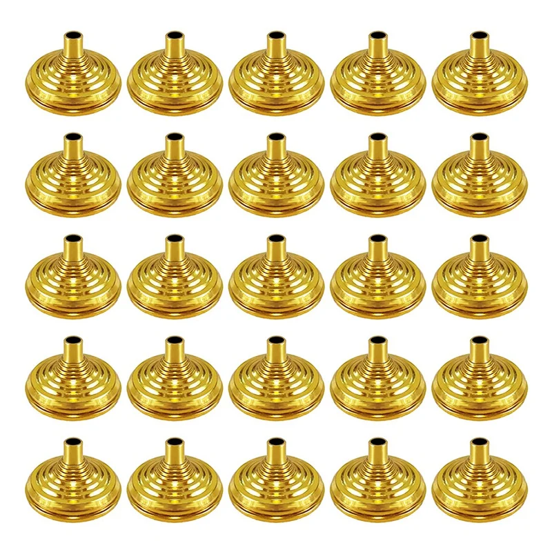 

25 шт., золотистые мини-подставки для флагов