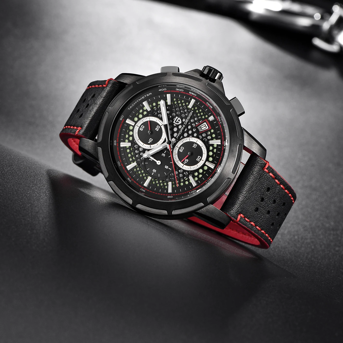 

PAGANI DESIGN 2021 New Fashion Quartz Watch Men Genuine Leather Saat Waterproof Luminous Chronograph Watch support dropshipping
