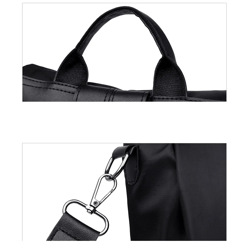 Женский рюкзак с защитой от кражи модный простой однотонный школьный ранец из