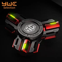 yuc led finger spinner light hand toys adult stress relief toys silent r188 bearing all metal fidget spinner glow office toys