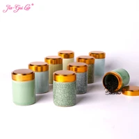 jia gui luo ceramic tea box dried fruit storage tank sealed bottle tea set accessories home sealed tank storage d073