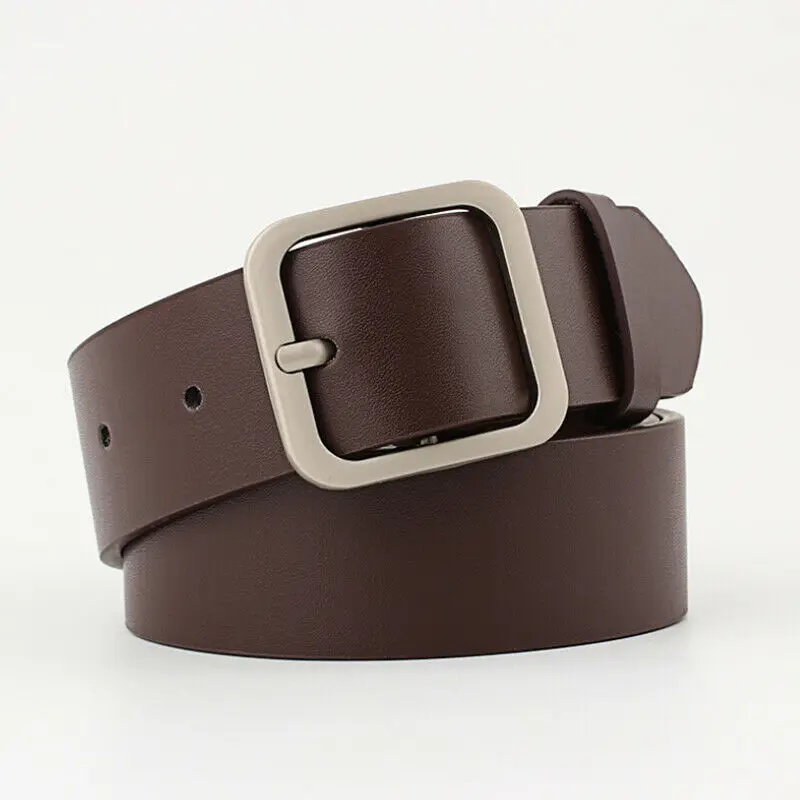 Hirigin Women Casual Belt Fashion Smooth Buckle Brand PU Leather For Girl Business Waistband Belts Woman | Аксессуары для одежды